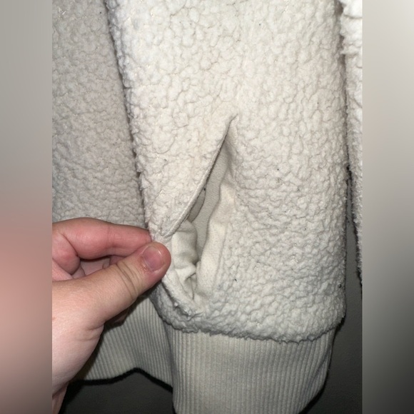 Athleta Talus‎ Sherpa Half Zip Natural Size XS - Picture 7 of 8